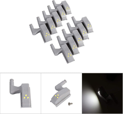 10 Pack 3.1x2x2in Closets, 30 20000 LED Sensor Light Touch Activation for Cabinets Second Auto Off, Hour Lifespan, Easy