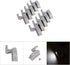 10Pcs Closet 12V 23A Cabinet Hinge LED Lights, Warm Cool White Cabinet Cupboard Wardrobe LED Hinge Light Home Kitchen