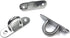 4Pcs 304 Stainless Steel Pad Eye Hooks, 3.15 inch Heavy Ceiling Hook Screw Eyes with 5 x 45mm Screws for Plant Hangers,