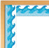 Ocean Waves Bulletin Board Border, Blue Turquoise Trim Paper for Classroom Decorations, 36 Feet
