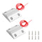 Aoje-Link MC-56 NO Wired Magnetic Switch Door Window Reed Switch Micro Alarm Security Silver Gray 2pcs