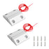 Aoje-Link MC-56 NO Wired Magnetic Switch Door Window Reed Switch Micro Alarm Security Silver Gray 2pcs