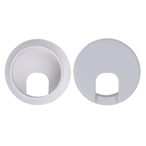 5 Pack 2" White Desk Grommet