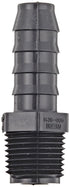 Spears 1436 Series PVC Tube Fitting, Schedule 40, Gray, 1/2" Barbed x NPT Male
