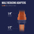 Supply Giant DDNA0120-5 Male Adapter, Reducing Fitting Sweat x MIP Connections, 1/2 X 1/4, Copper