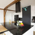 Wudnaye Black Contact Paper Glossy Peel and Stick Wallpaper, Waterproof Self Adhesive for Kitchen 15.7inchx78.7inch