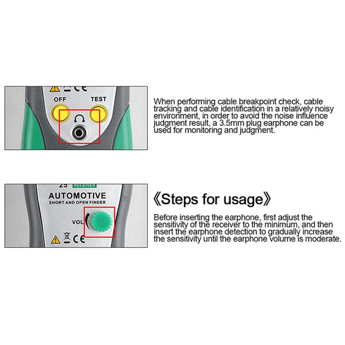 6-24V Automotive Short and Open Finder Circuit Tester, Angchun DC Car Circuit Breaker Finder Wire Tracer Electrical