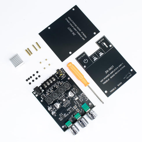 ZK-502T 100W 5.0 TPA3116D2 50Wx2, Hosyond Bluetooth Amplifier Board with Treble and Bass Control, Bluetooth AMP Board