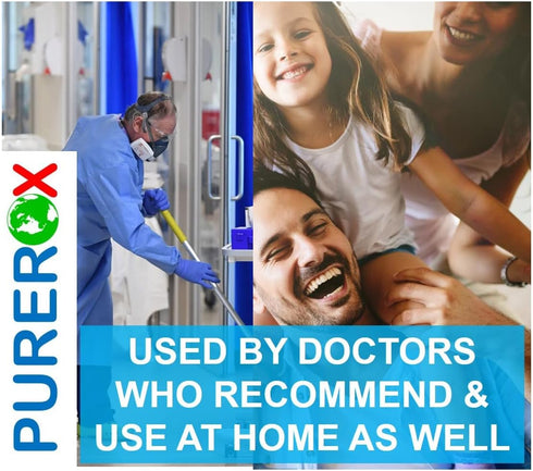 disinfectant (16oz, 3pk) Eliminate 99.99% viruses, bacteria, and fungi, PUREROX Hypochlorous HOCL