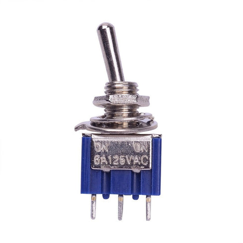 HiLetgo 10pcs AC125V 6A ON/ON SPDT Toggle Switch - 3 Terminals, 2 Position MTS102