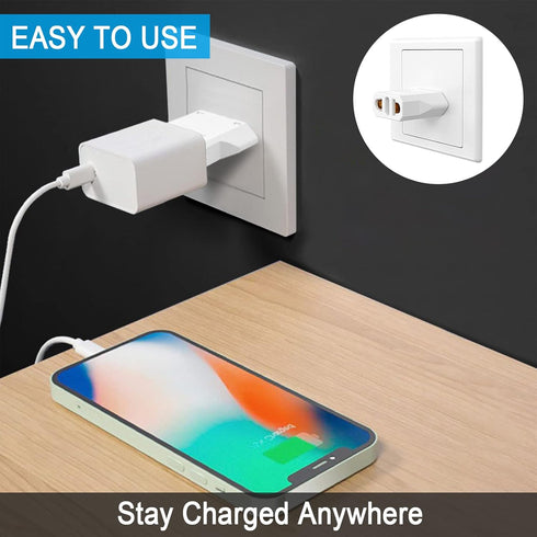 6 Pack European to US Plug Adapter, Plug Adapter European to American, EU to US Plug Adapter, 220v to 110v Adapter Plug for Travel, Europe to American Power Plug Converter (Type A)
