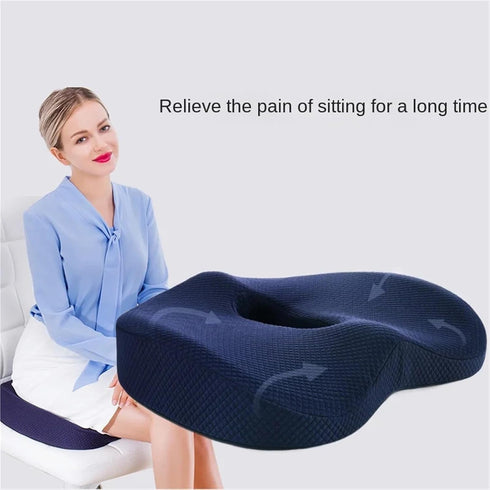 Generic 3D Memory Foam Hemorrhoid Cushion Hip Support Orthopedic Pillow Coccyx Office Chair Cushion Car Seat Wheelchair