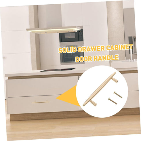 Brass Cabinet Pulls Centers Solid Drawer Handles for Wardrobes Cabinets Bedside Tables Modern Minimalist Furniture