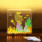 LED Note Board with Colors, Acrylic Message Marker Board, Illuminating Dry Erase Board with Sturdy Stand