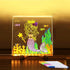 LED Note Board with Colors, Acrylic Message Marker Board, Illuminating Dry Erase Board with Sturdy Stand