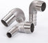 Joywayus Stainless Steel Hose Fitting, 90 Degree Elbow, 5/8" Barb x 1/2"NPT Male Pipe for Water/Fuel/Air
