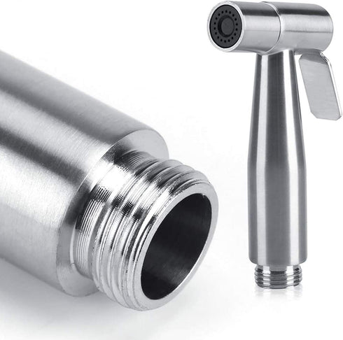 Bidet Sprayer Head, Stainless Steel Handheld Kit with Hook, Easy to Install for Personal Hygiene