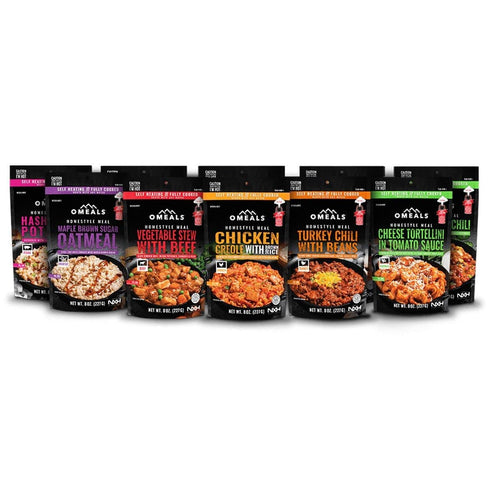 OMEALS Pasta Fagioli-Vegetarian-MRE-Extended Shelf Life-Fully Cooked w/Heater-Perfect for Outdoor Enthusiasts