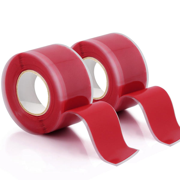 2 Rolls Self Fusing Silicone Tape, 1in(W) X 10ft(L), Waterproof Tape for Plumbing Hose Repair and Insulating