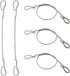 PUSNMI Stainless Steel Cable with Loops, Vinyl Coated Wire Rope Lanyard Lock Security