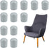 weigongr 7/8 Inch 12Pcs Folding Chair Leg Caps, Plastic Chair Leg Caps Heavy Duty Chair Caps for Legs Glides Round