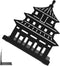 PRETYZOOM Metal Book Stand and File Book Organizer Reusable Metal Bookends for