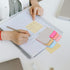 NUOBESTY 1 Pack of 90Pcs 6-Color Divider Sticky Notes, Writable and Repositionable Index Papers