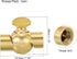 M10 180 PATIKIL Sloped Ceiling Adapter, Rotatable Swivel Hanging Angled Brass Light Fixture Degrees Adjustment