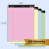 KAISA Colored Legal Pads 8.5" x 11" Note Pads Wide Ruled Writing Pads 50 Sheets Perforated Notepads 20lb Heavyweight Rigid Back Premium Legal Pads 4 Colored Lined Paper 4Pads by KAISA