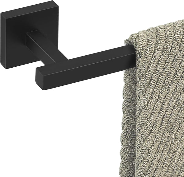 YACVCL Bath Towel Bar Black, 23.6 Inch Towel Rack, 304 Stainless Steel Bathroom Accessories Wall Mounted