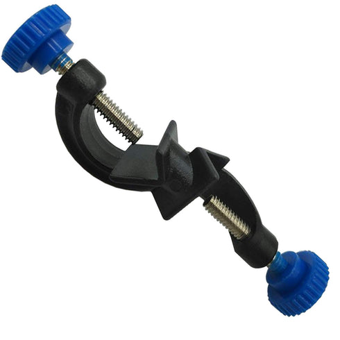 Lab Clamp, 4 Prong Finger Style Cork-Coated Head with Black Laboratory Stand Clip