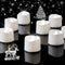 Homemory 24-Pack Pure White Flameless LED Tea Lights Candles, 200+ Hour Battery Operated Fake Electric Votive for Home
