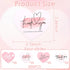 DAWZMR 200 2.36" 2.76" PCS Thank You Cards for Small Business, X Love Heart Shaped Thank You Cards