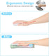 Ergonomic Mouse Pad with Wrist Rest Support Gel, Cute Non-Slip Pad, Garden Flowers Design