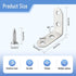 HOME MASTER HARDWARE Bracket,40pcs Sets,90 Bracket,(1.57 1.57 in,40 40 mm) Stainless Steel Corner L Corner Brace Degree