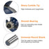 1/4 1" HARFINGTON Roundover Router Bit Shank Radius Carbide Tipped Edge Rounding Over Bit with Bearing Guide