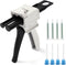 AB Glue Gun Dispensing Gun 50ml, Two-Component Epoxy Glue Gun 2:1/1:1 with 8 Mixing Nozzles, Suitable for Double
