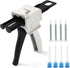 AB Glue Gun Dispensing Gun 50ml, Two-Component Epoxy Glue Gun 2:1/1:1 with 8 Mixing Nozzles, Suitable for Double