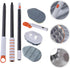 Versatile Floor and Grout Cleaning Brush with Extendable Handle and Replaceable Pads