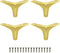 GOSCHE Gold Furniture Legs 4 Inches, Metal Sofa Legs Set of 4,