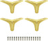 GOSCHE Gold Furniture Legs 4 Inches, Metal Sofa Legs Set of 4,