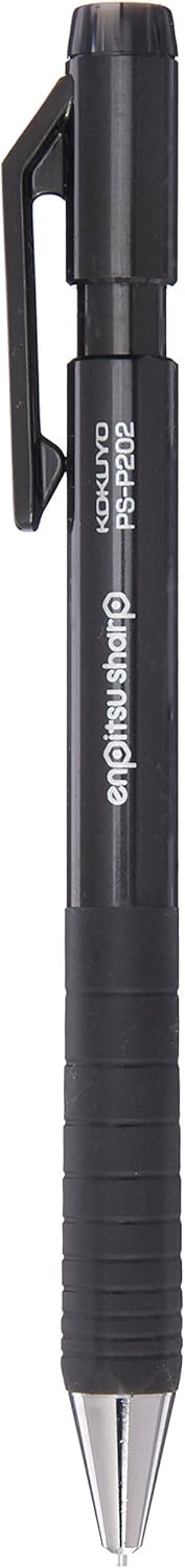 Kokuyo Enpitsu Sharp Type S Mechanical Pencil, 0.7mm, Black (PS-P202D-1P)
