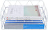 PAG 2 Packs Desktop File Organizer - Metal Stackable Horizontal Letter Tray Paper Holder Rack, White