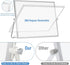 Magnetic Desktop Whiteboard with Stand, 16'' x 12'' Double-Sided Dry Erase Board with 6 Markers and 1 Eraser