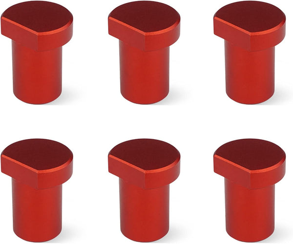 6 Pack Bench Dogs, Aluminum Alloy Bench Brake Inserts for 20mm Dog Holes, A Woodworking Shop Essential