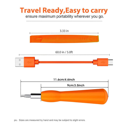 Ring Doorbell Screwdriver Replacement & Charger Cable Cord, Fit Video Doorbell 2 3 Pro & Elite Security