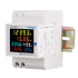 Single Phase Energy Meter Tester, Din Rail Electricity Usage Monitor, 6 in 1 Multimeter AC 40-300V 100A