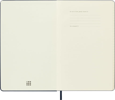 Moleskine Classic Notebook, Hard Cover, Large (5" x 8.25") Ruled/Lined, Sapphire Blue, 240 Pages by Moleskine