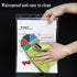 Ollain 10 PCS Waterproof Page Protectors, Resealable Zip Paper Sheet Protectors Clear Hard Plastic Sleeves, 8.5" x 11"