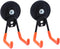 Extra Strong Magnetic Hooks for Heavy Duty Hanging - 2.6in Large Industrial Magnet Hooks with Anti-Slip Coating